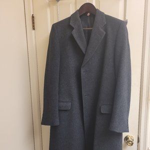 Couture Mr Harry Men's charcoal overcoat